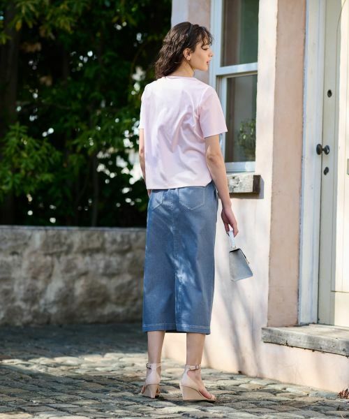 CARA O CRUZ / キャラ・オ・クルス カットソー | 洗える スパンコール刺繍の旅Tシャツ | 詳細16