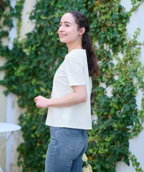 CARA O CRUZ / キャラ・オ・クルス カットソー | 洗える スパンコール刺繍の旅Tシャツ | 詳細4