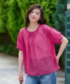 CARA O CRUZ / キャラ・オ・クルス シャツ・ブラウス | ギャザーブラウス