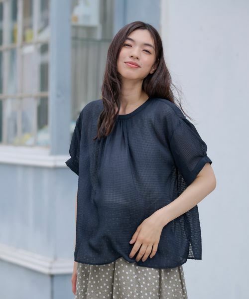 CARA O CRUZ / キャラ・オ・クルス シャツ・ブラウス | ギャザーブラウス | 詳細2