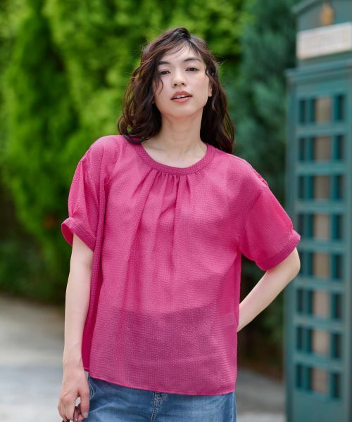 CARA O CRUZ / キャラ・オ・クルス シャツ・ブラウス | ギャザーブラウス | 詳細5