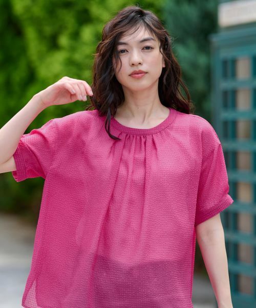 CARA O CRUZ / キャラ・オ・クルス シャツ・ブラウス | ギャザーブラウス | 詳細6