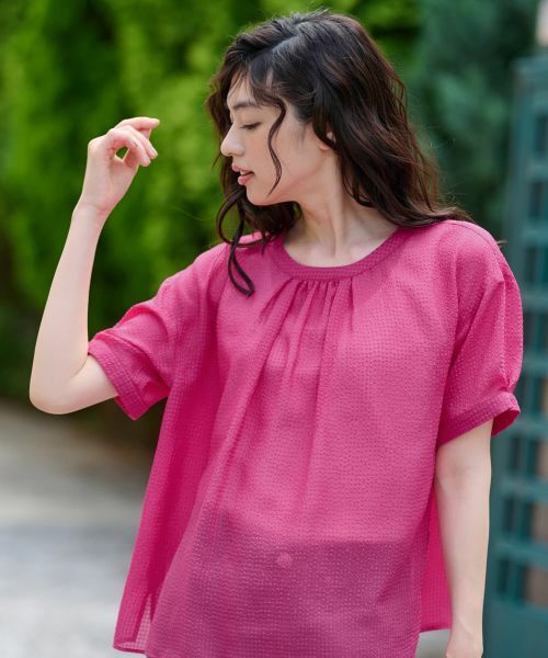 CARA O CRUZ / キャラ・オ・クルス シャツ・ブラウス | ギャザーブラウス | 詳細7