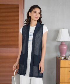 CARA O CRUZ / キャラ・オ・クルス テーラードジャケット | ニットテーラードジレ