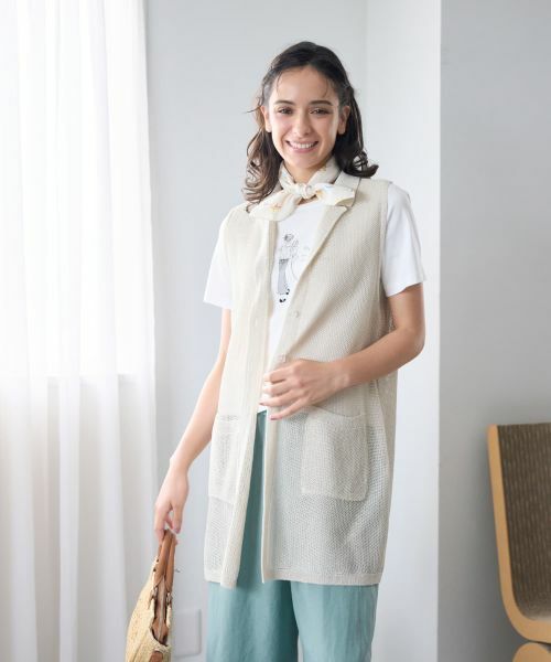 CARA O CRUZ / キャラ・オ・クルス テーラードジャケット | ニットテーラードジレ | 詳細10