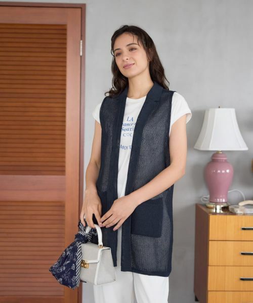 CARA O CRUZ / キャラ・オ・クルス テーラードジャケット | ニットテーラードジレ | 詳細2