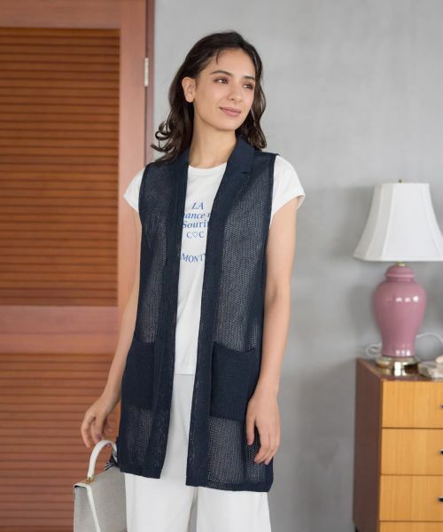 CARA O CRUZ / キャラ・オ・クルス テーラードジャケット | ニットテーラードジレ | 詳細3