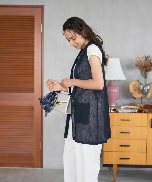 CARA O CRUZ / キャラ・オ・クルス テーラードジャケット | ニットテーラードジレ | 詳細4