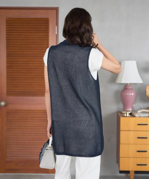 CARA O CRUZ / キャラ・オ・クルス テーラードジャケット | ニットテーラードジレ | 詳細7