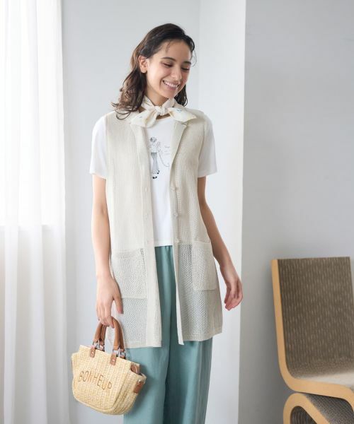 CARA O CRUZ / キャラ・オ・クルス テーラードジャケット | ニットテーラードジレ | 詳細9