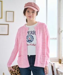 CARA O CRUZ / キャラ・オ・クルス 洗える メランジ調カーディガン【CoC by CARA O CRUZ】 洗える メランジ調カーディガン【CoC by CARA O CRUZ】|キャラ