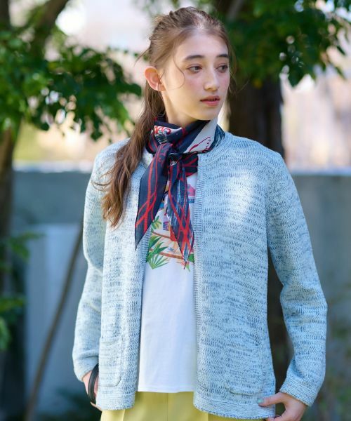 CARA O CRUZ / キャラ・オ・クルス カーディガン・ボレロ | 洗える メランジ調カーディガン【CoC by CARA O CRUZ】 | 詳細1