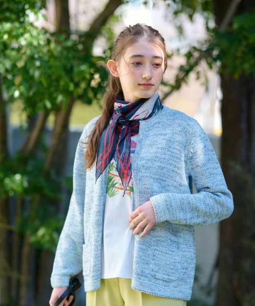 CARA O CRUZ / キャラ・オ・クルス カーディガン・ボレロ | 洗える メランジ調カーディガン【CoC by CARA O CRUZ】 | 詳細4