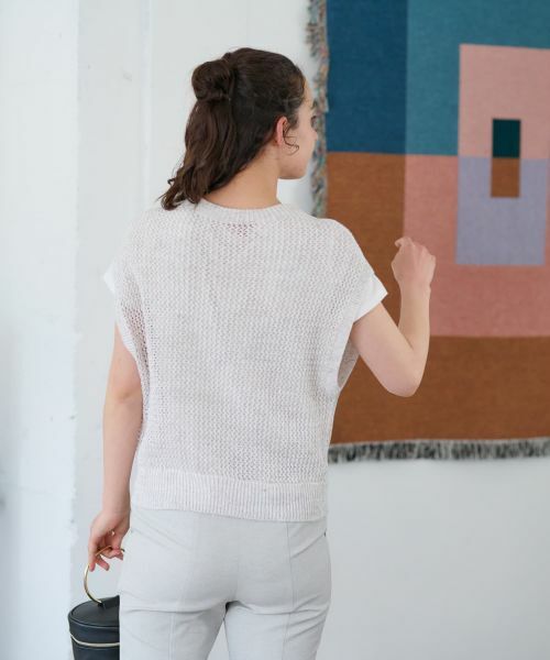 CARA O CRUZ / キャラ・オ・クルス テーラードジャケット | 麻混ニットベスト【CoC by CARA O CRUZ】 | 詳細11