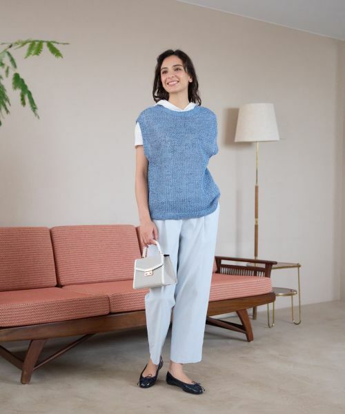 CARA O CRUZ / キャラ・オ・クルス テーラードジャケット | 麻混ニットベスト【CoC by CARA O CRUZ】 | 詳細15