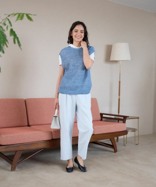 CARA O CRUZ / キャラ・オ・クルス テーラードジャケット | 麻混ニットベスト【CoC by CARA O CRUZ】 | 詳細17