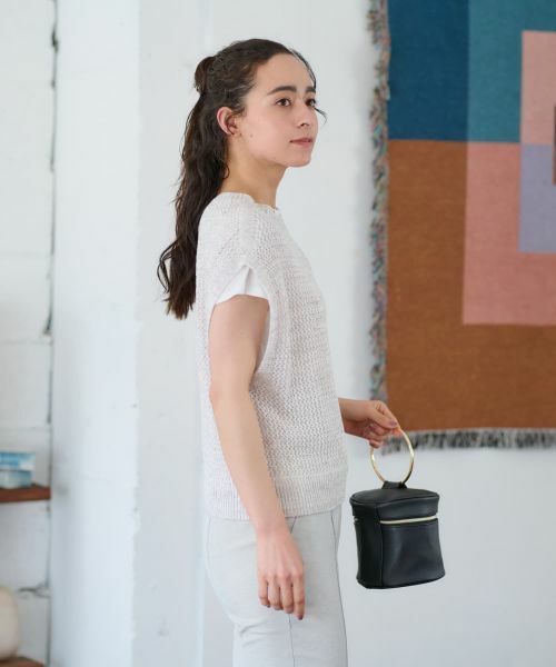 CARA O CRUZ / キャラ・オ・クルス テーラードジャケット | 麻混ニットベスト【CoC by CARA O CRUZ】 | 詳細9