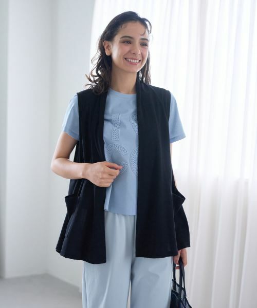 CARA O CRUZ / キャラ・オ・クルス テーラードジャケット | 【人気】フロントドレープジレ | 詳細12