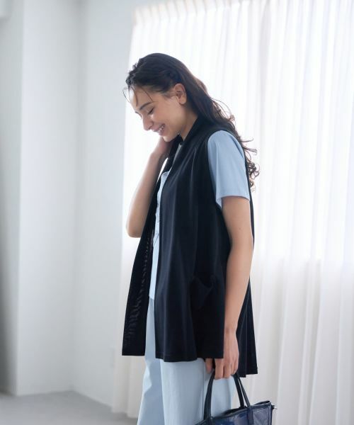 CARA O CRUZ / キャラ・オ・クルス テーラードジャケット | 【人気】フロントドレープジレ | 詳細14