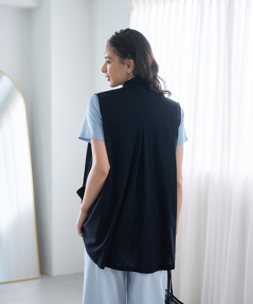 CARA O CRUZ / キャラ・オ・クルス テーラードジャケット | 【人気】フロントドレープジレ | 詳細15