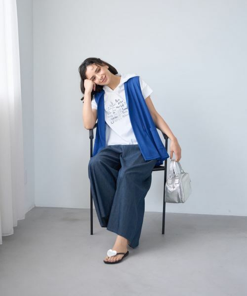 CARA O CRUZ / キャラ・オ・クルス テーラードジャケット | 【人気】フロントドレープジレ | 詳細2