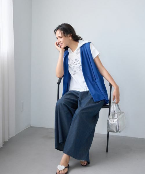 CARA O CRUZ / キャラ・オ・クルス テーラードジャケット | 【人気】フロントドレープジレ | 詳細3