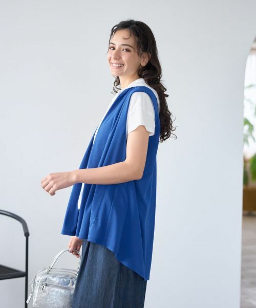 CARA O CRUZ / キャラ・オ・クルス テーラードジャケット | 【人気】フロントドレープジレ | 詳細7