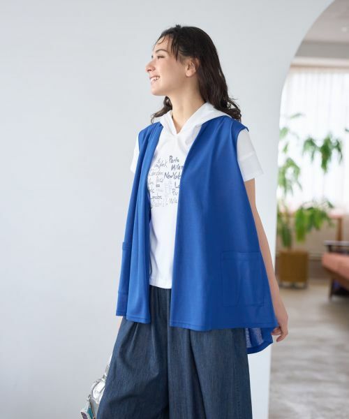 CARA O CRUZ / キャラ・オ・クルス テーラードジャケット | 【人気】フロントドレープジレ | 詳細8