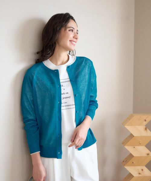 CARA O CRUZ / キャラ・オ・クルス クルーネックカーディガン