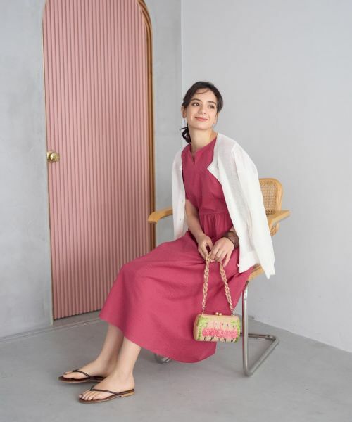 CARA O CRUZ / キャラ・オ・クルス カーディガン・ボレロ | 洗えるクルーネックカーディガン | 詳細1