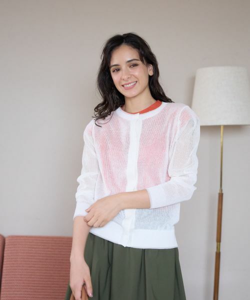 CARA O CRUZ / キャラ・オ・クルス カーディガン・ボレロ | 洗えるクルーネックカーディガン | 詳細12