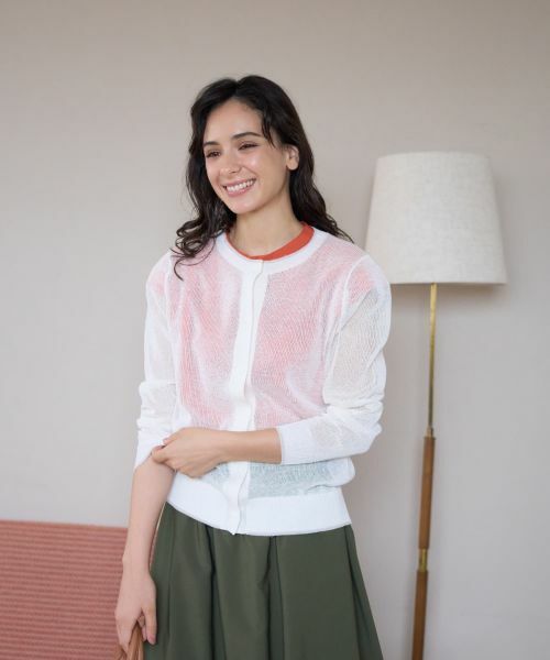 CARA O CRUZ / キャラ・オ・クルス カーディガン・ボレロ | 洗えるクルーネックカーディガン | 詳細13