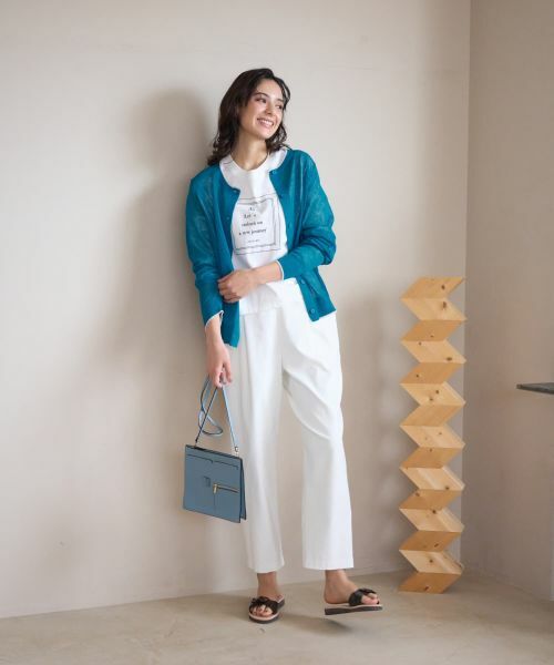 CARA O CRUZ / キャラ・オ・クルス カーディガン・ボレロ | 洗えるクルーネックカーディガン | 詳細19