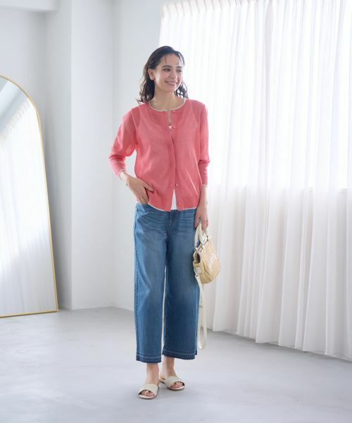 CARA O CRUZ / キャラ・オ・クルス カーディガン・ボレロ | 洗えるクルーネックカーディガン | 詳細21