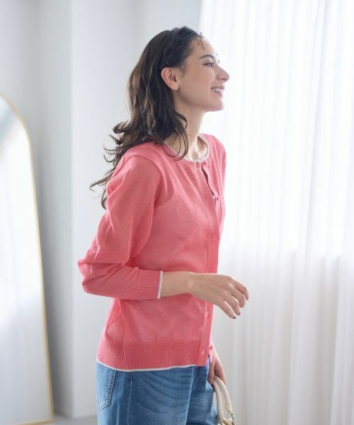 CARA O CRUZ / キャラ・オ・クルス カーディガン・ボレロ | 洗えるクルーネックカーディガン | 詳細8