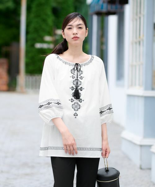 CARA O CRUZ / キャラ・オ・クルス シャツ・ブラウス | バルーンスリーブブラウス | 詳細1