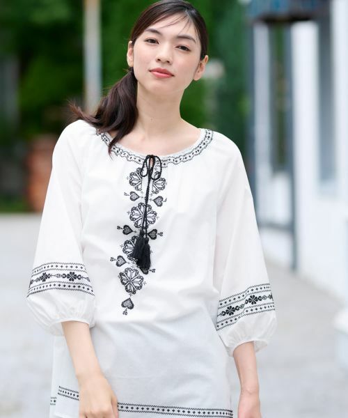 CARA O CRUZ / キャラ・オ・クルス シャツ・ブラウス | バルーンスリーブブラウス | 詳細3