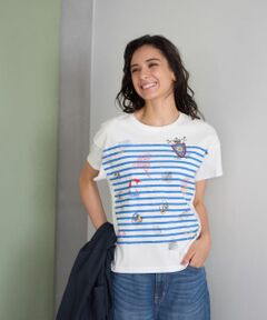 CARA O CRUZ / キャラ・オ・クルス Tシャツ | ボーダーマリンブリントTシャツ