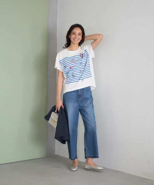 CARA O CRUZ / キャラ・オ・クルス Tシャツ | ボーダーマリンブリントTシャツ | 詳細15