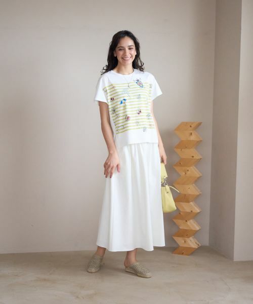 CARA O CRUZ / キャラ・オ・クルス Tシャツ | ボーダーマリンブリントTシャツ | 詳細19