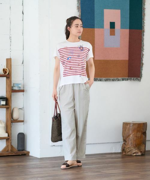 CARA O CRUZ / キャラ・オ・クルス Tシャツ | ボーダーマリンブリントTシャツ | 詳細21