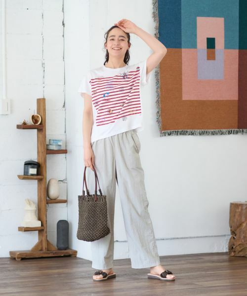 CARA O CRUZ / キャラ・オ・クルス Tシャツ | ボーダーマリンブリントTシャツ | 詳細22