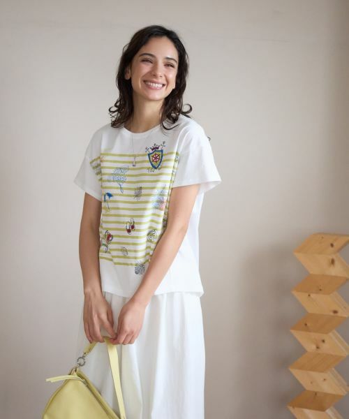 CARA O CRUZ / キャラ・オ・クルス Tシャツ | ボーダーマリンブリントTシャツ | 詳細6