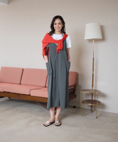 CARA O CRUZ / キャラ・オ・クルス ロング・マキシ丈ワンピース | ジャンパースカート【CoC by CARA O CRUZ】 | 詳細1