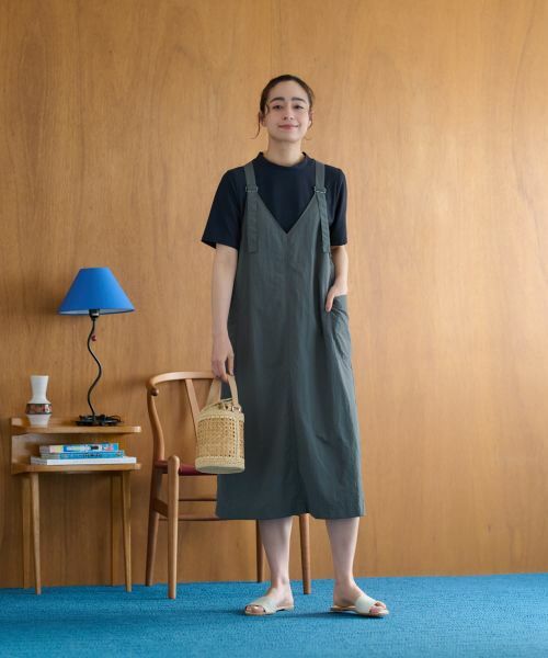 CARA O CRUZ / キャラ・オ・クルス ロング・マキシ丈ワンピース | ジャンパースカート【CoC by CARA O CRUZ】 | 詳細21