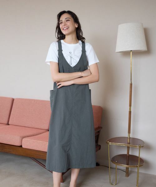 CARA O CRUZ / キャラ・オ・クルス ロング・マキシ丈ワンピース | ジャンパースカート【CoC by CARA O CRUZ】 | 詳細3