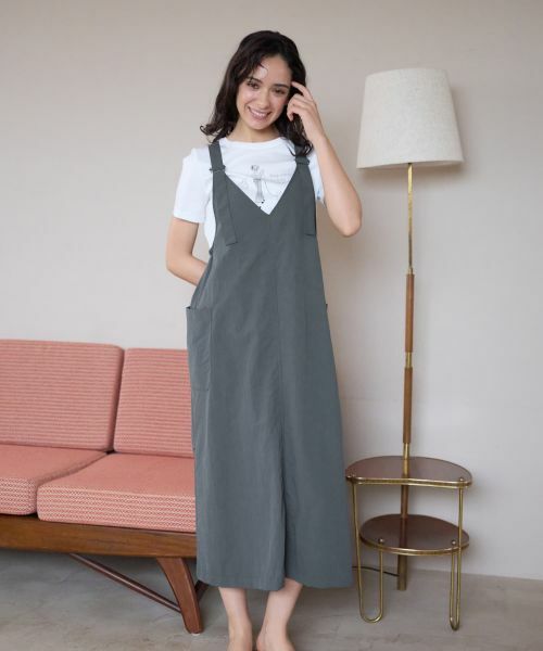 CARA O CRUZ / キャラ・オ・クルス ロング・マキシ丈ワンピース | ジャンパースカート【CoC by CARA O CRUZ】 | 詳細6