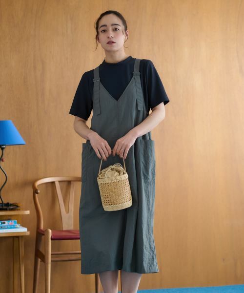 CARA O CRUZ / キャラ・オ・クルス ロング・マキシ丈ワンピース | ジャンパースカート【CoC by CARA O CRUZ】 | 詳細7