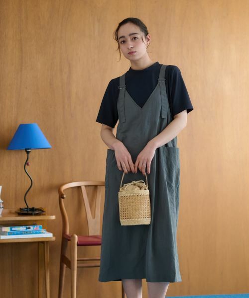 CARA O CRUZ / キャラ・オ・クルス ロング・マキシ丈ワンピース | ジャンパースカート【CoC by CARA O CRUZ】 | 詳細8