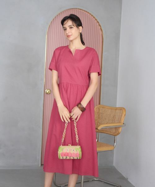 CARA O CRUZ / キャラ・オ・クルス ドレス | キーネックワンピース【CoC by CARA O CRUZ】 | 詳細13